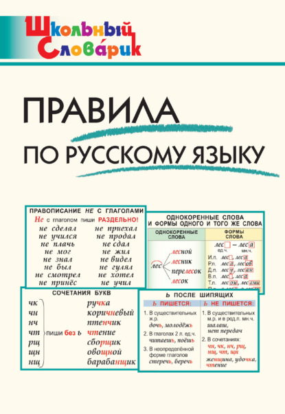 Правила по русскому языку. Начальная школа — Группа авторов