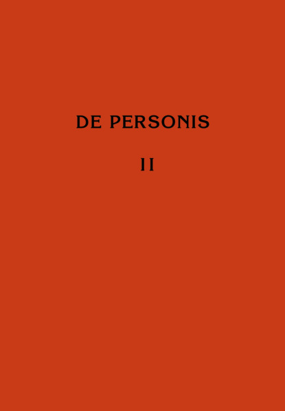 De Personis / О Личностях. Сборник научных трудов. Том II — Коллектив авторов