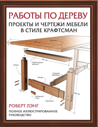 Работы по дереву. Проекты и чертежи мебели в стиле крафтсман — Лэнг Роберт