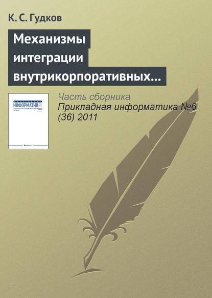 Механизмы интеграции внутрикорпоративных справочников — К. С. Гудков