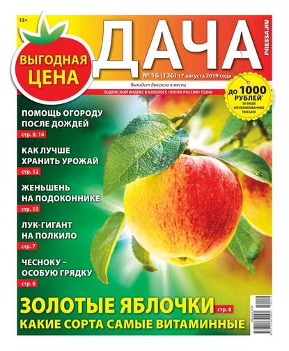 Дача Pressa.ru 16-2019 — Редакция газеты Дача Pressa.ru